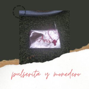 Pulserita con cruz y monedero