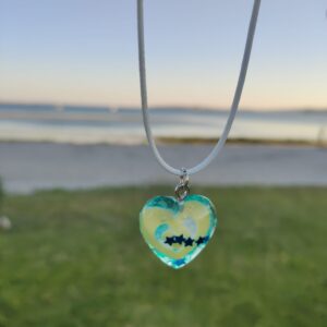 Colgante corazón azul