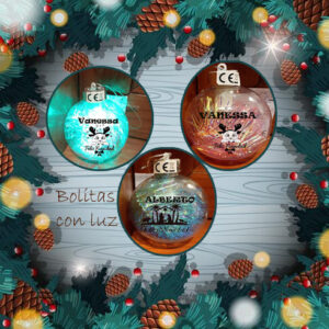 Bolas personalizadas con luz