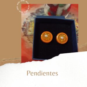 Pendientes con perlita blanca