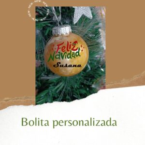 Bola decoupage navideña