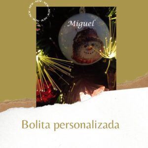 Bolita navideña personalizada