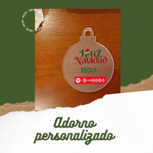 Adorno navideño personalizable