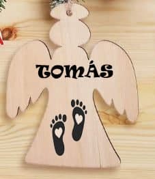 Talismán Festivo – Adornos de Árbol en Madera y Vinilo - Imagen 3