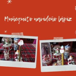 Muñecos navideños lápiz
