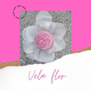 Vela en forma de rosa