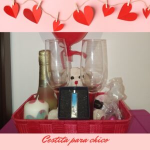 Cesta romántica chicos