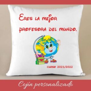 Cojín personalizado profesor@s