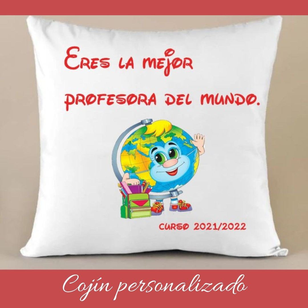 Cojín personalizado profesor@s