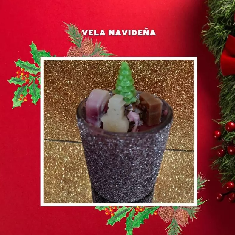 Velas navideñas personalizadas