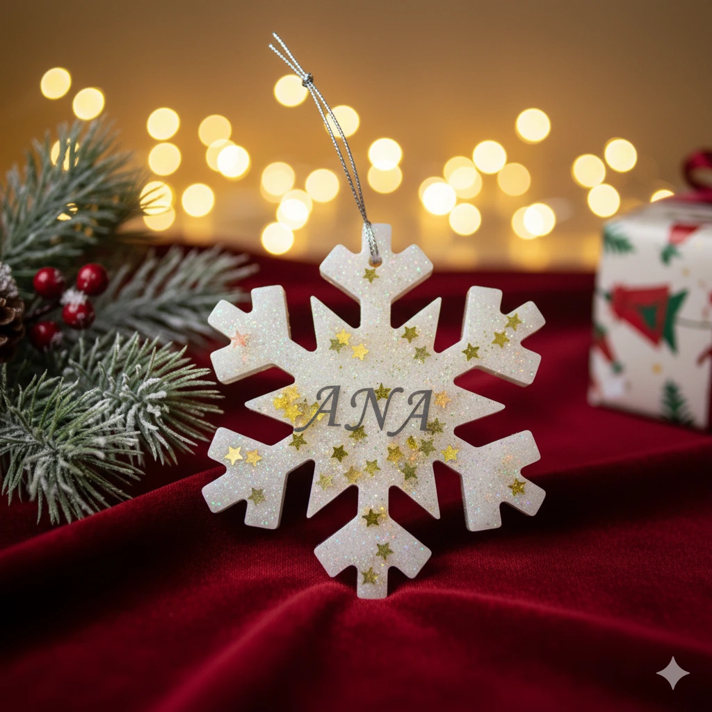 Adornos de árbol en resina epoxi para acompañar tu invierno - Imagen 9