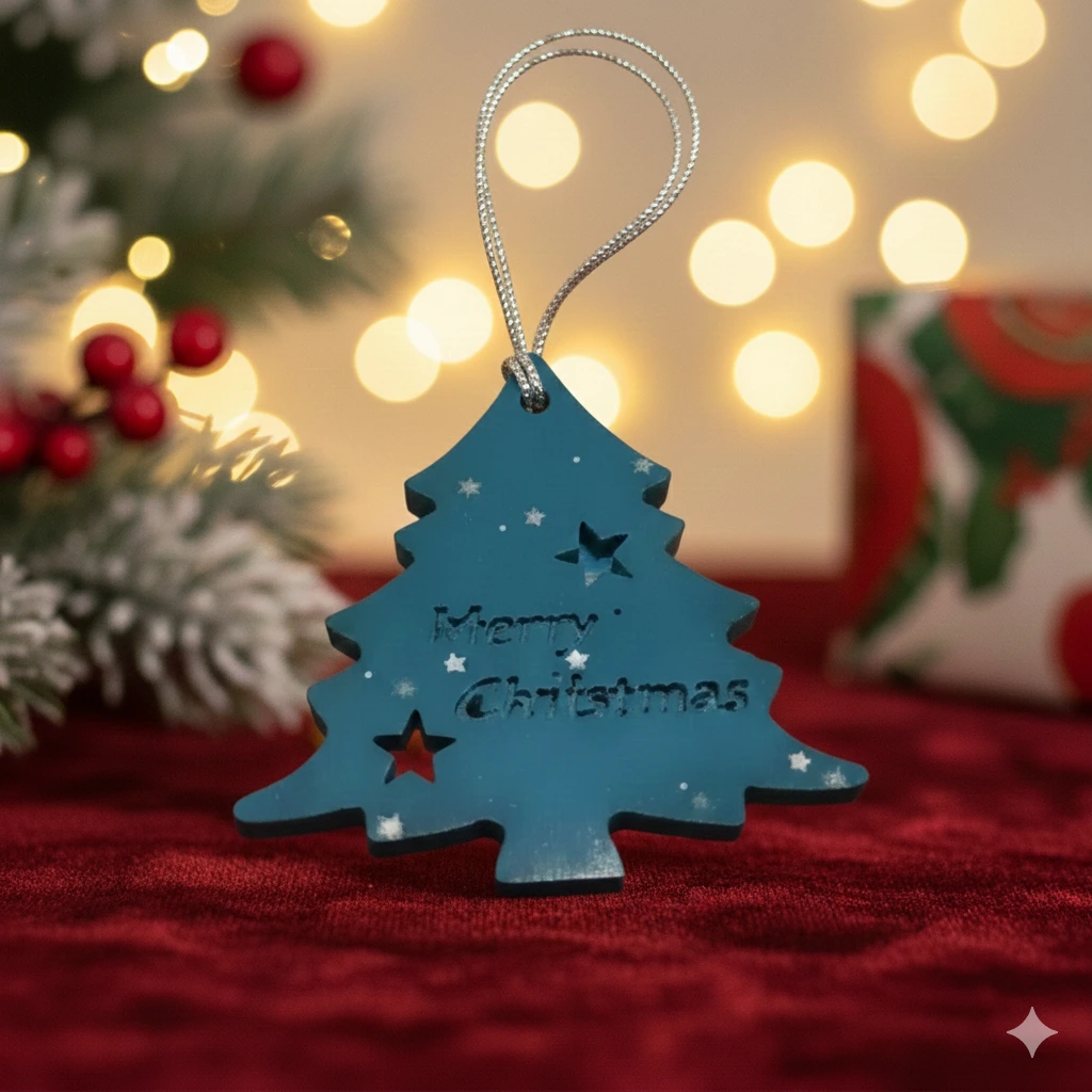 Adornos de árbol en resina epoxi para acompañar tu invierno - Imagen 6