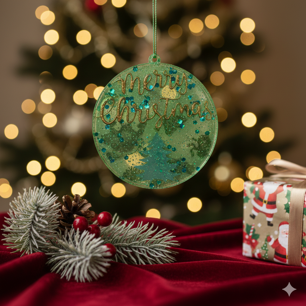 Adornos de árbol en resina epoxi para acompañar tu invierno - Imagen 5