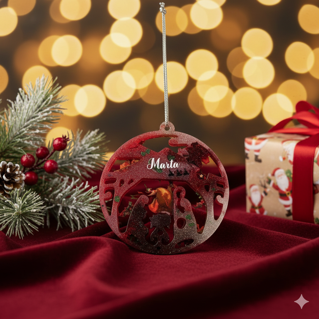 Adornos de árbol en resina epoxi para acompañar tu invierno - Imagen 2