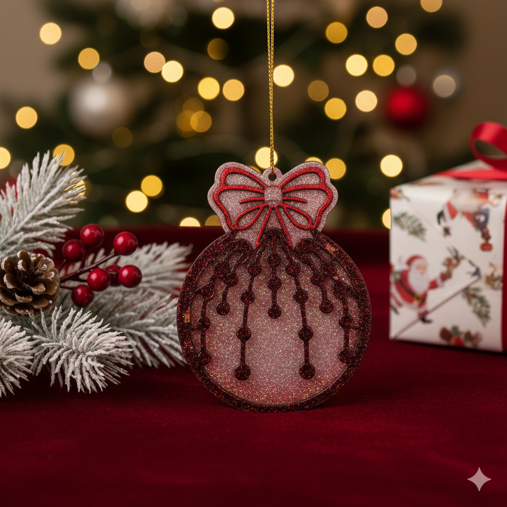 Adornos de árbol en resina epoxi para acompañar tu invierno - Imagen 12