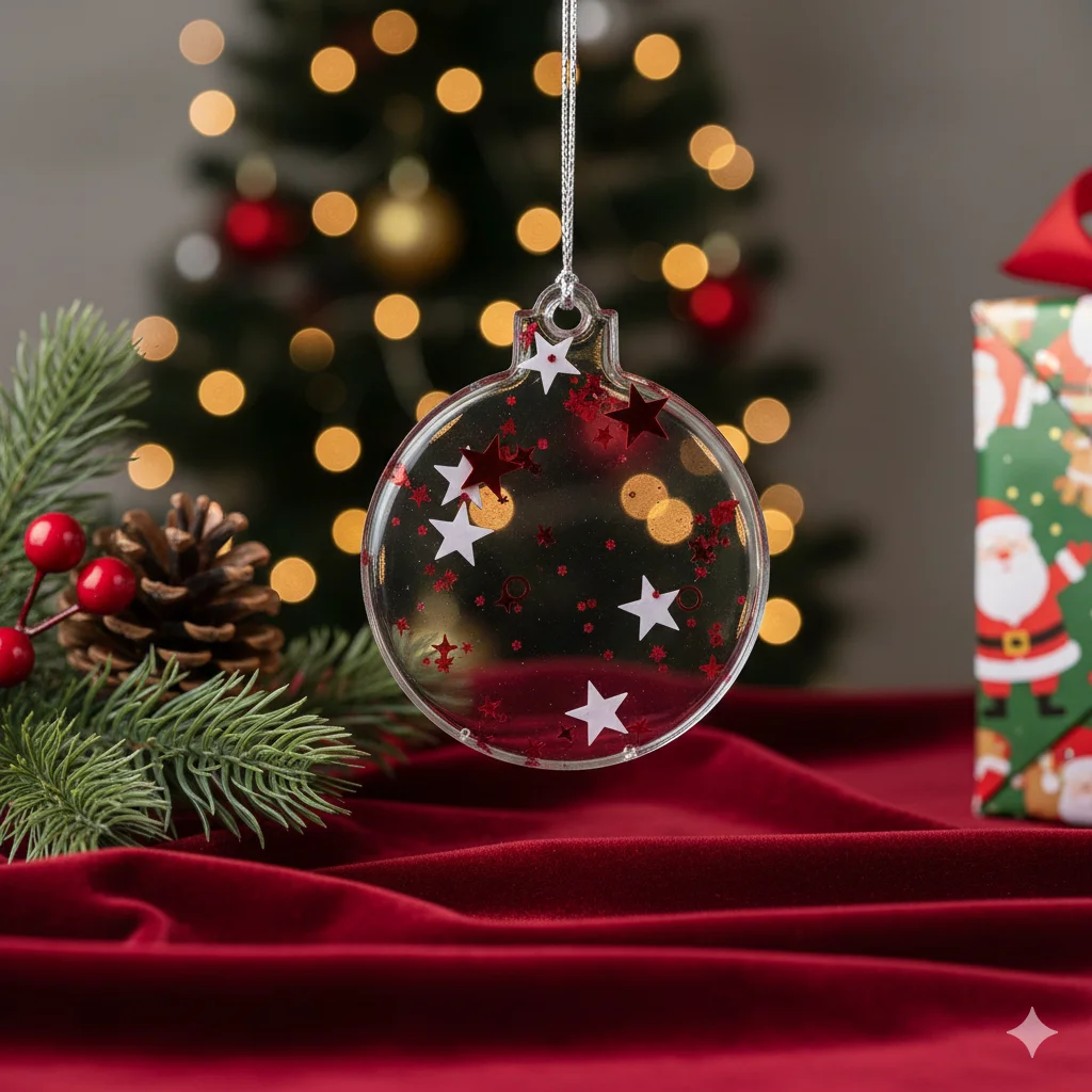 Adornos de árbol en resina epoxi para acompañar tu invierno - Imagen 15