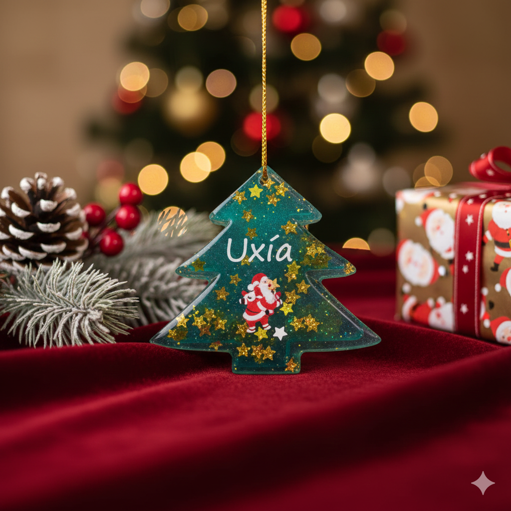Adornos de árbol en resina epoxi para acompañar tu invierno - Imagen 13