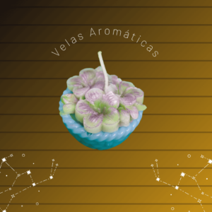 🌸 Vela Aromática Artesanal – Flores Encantadas