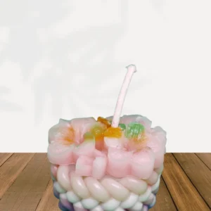 Vela Cesta Floral Artesanal – “Garden Basket”