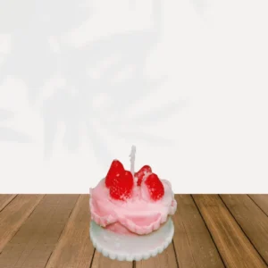Vela Artesanal "Fresa & Nata Delight"