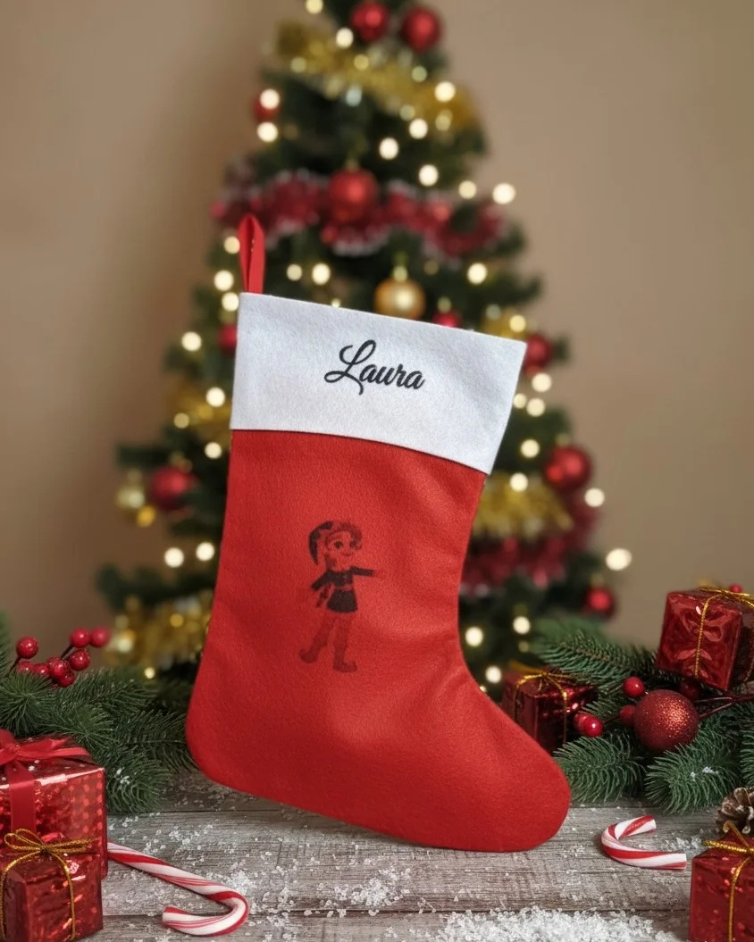 🧦 Calcetín “Navidad con Nombre” – Personalizable